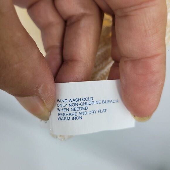 Gap Open Knit Tunic Tank Coverup Top XL Vanilla See Through Non Itch Beach Boho - Picture 11 of 13